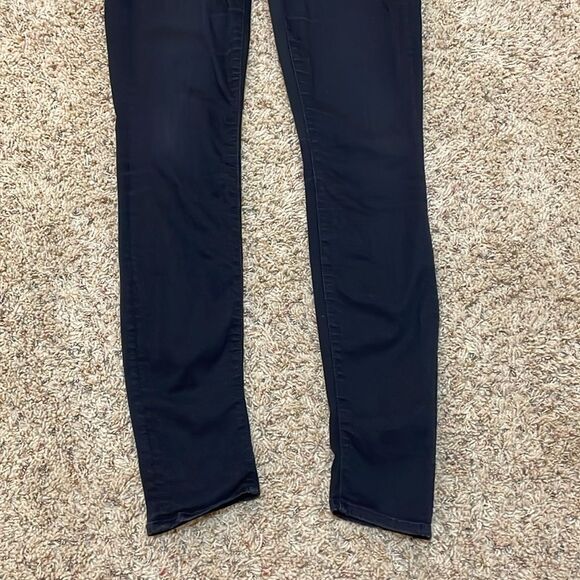 Mother Denim The Looker Mid-Rise Skinny Jeans in Not Guilty Black Size 25 - Picture 8 of 15